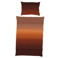 BETTWÄSCHE 2-teilig Gradient Biber 140/200 cm  - Terracotta, Basics, Textil (140/200cm) - Kaeppel