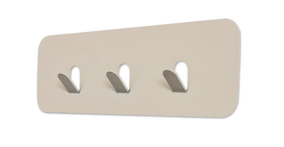 HAKENLEISTE  in Creme  - Creme, Design, Metall (30/10/3cm) - Xora