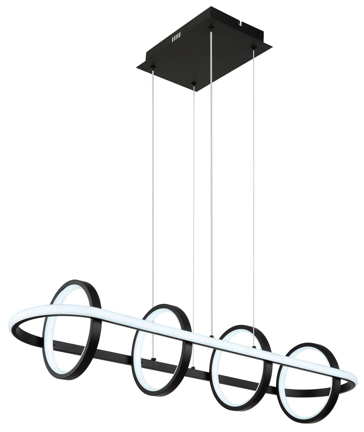 VISEČA LED-SVETILKA   //2700-6000 K/230 V/ - črna/opal, Design, kovina/umetna masa (90/28/120cm) - Globo