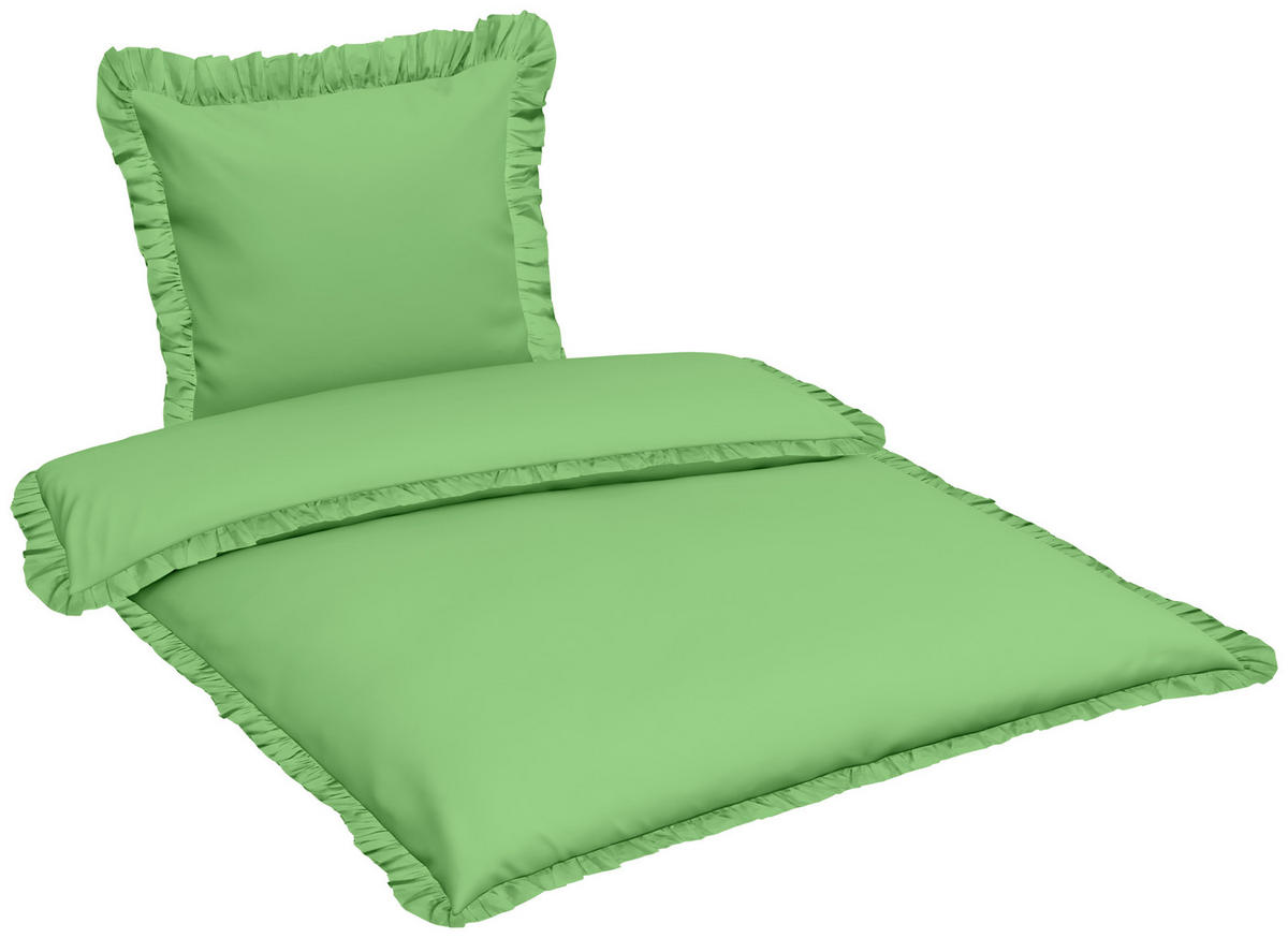 BETTWÄSCHE Renforcé 135/200 cm  - Grün, LIFESTYLE, Textil (135/200cm) - Bio:Vio