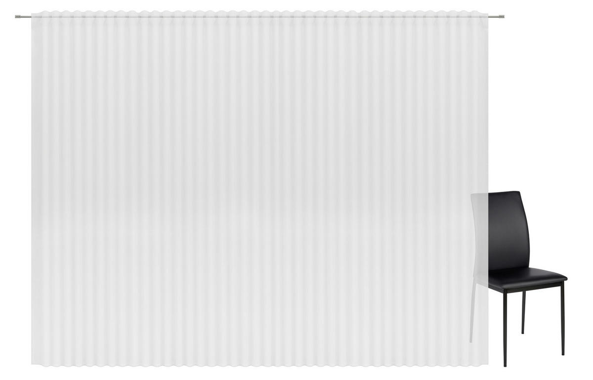 FERTIGSTORE  halbtransparent   600/245 cm  - Weiß, Basics, Textil (600/245cm) - Esposa