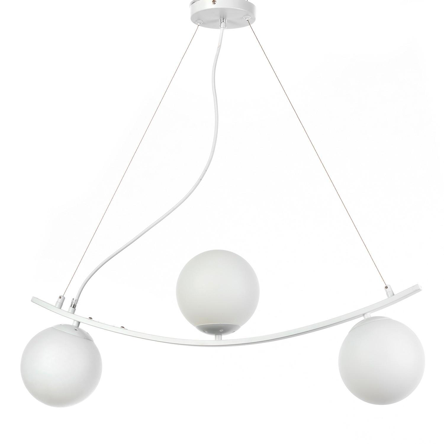 HÄNGELEUCHTE 73/15/90 cm   - Weiß, Design, Kunststoff/Metall (73/15/90cm)