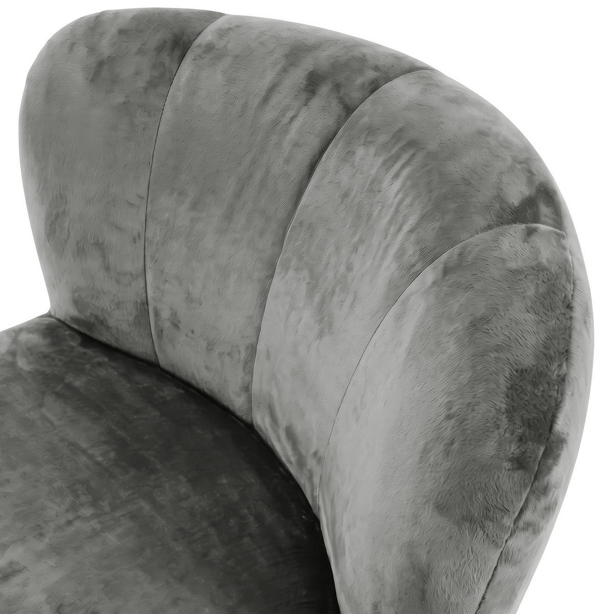 SESSEL in Plüsch Salbeigrün  - Salbeigrün/Schwarz, MODERN, Textil/Metall (82/78/81cm) - Carryhome
