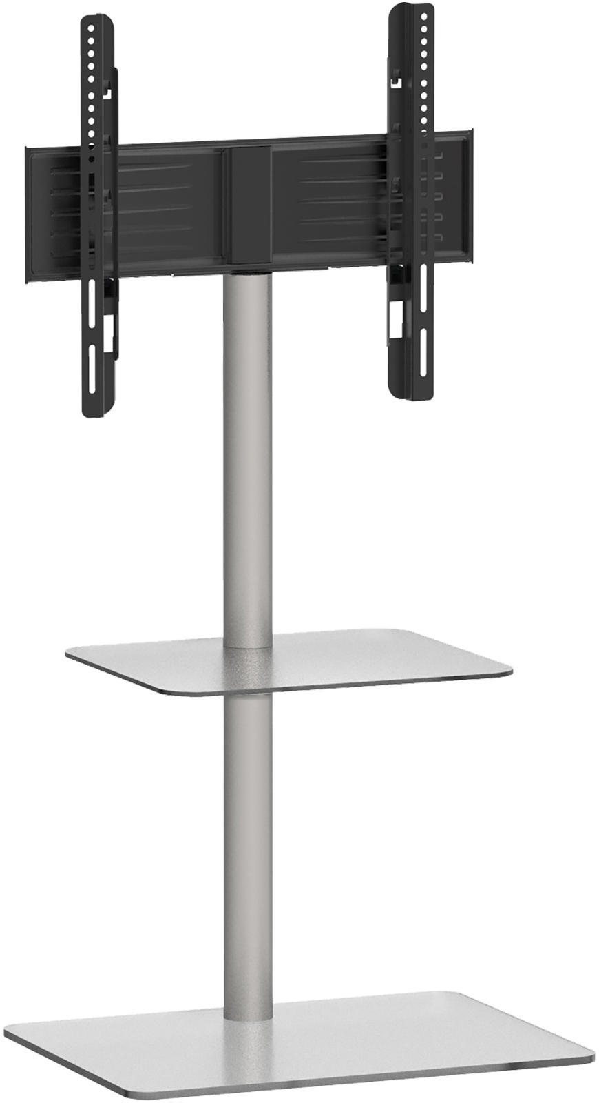 TV-RACK Metall, Glas Klar, Silberfarben  - Klar/Silberfarben, Basics, Glas/Metall (60/100/45cm) - MID.YOU