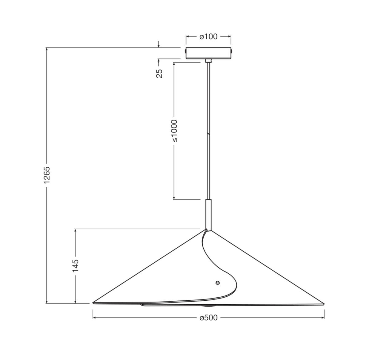 PENDELLEUCHTE 50/126,5 cm  - Blau, Basics, Textil/Metall (50/126,5cm) - Osram