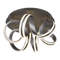 STROPNA LED-SVETILKA  KUNI //2700-6500 K/230 V/ - temno siva/bela, Design, kovina/umetna masa (54/25cm) - Globo