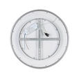 LED-DECKENLEUCHTE 40/9 cm   - Dunkelgrau/Transparent, Design, Kunststoff/Metall (40/9cm) - Novel