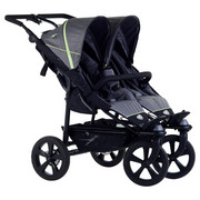 ZWILLINGSWAGEN TWIN TRAIL 2 - Schwarz/Grau, KONVENTIONELL, Textil/Metall (74/120/112cm) - TFK