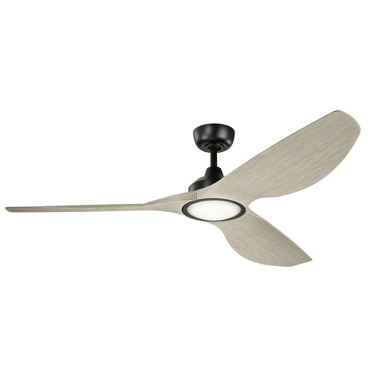 DECKENVENTILATOR  165/37 cm    - Weiss/Schwarz, Design, Kunststoff/Metall (165/37cm) - Elstead Lighting