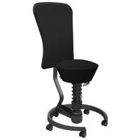 BÜROHOCKER   Schwarz  - Schwarz, Basics, Kunststoff/Textil (55/105,115/55cm) - Aeris