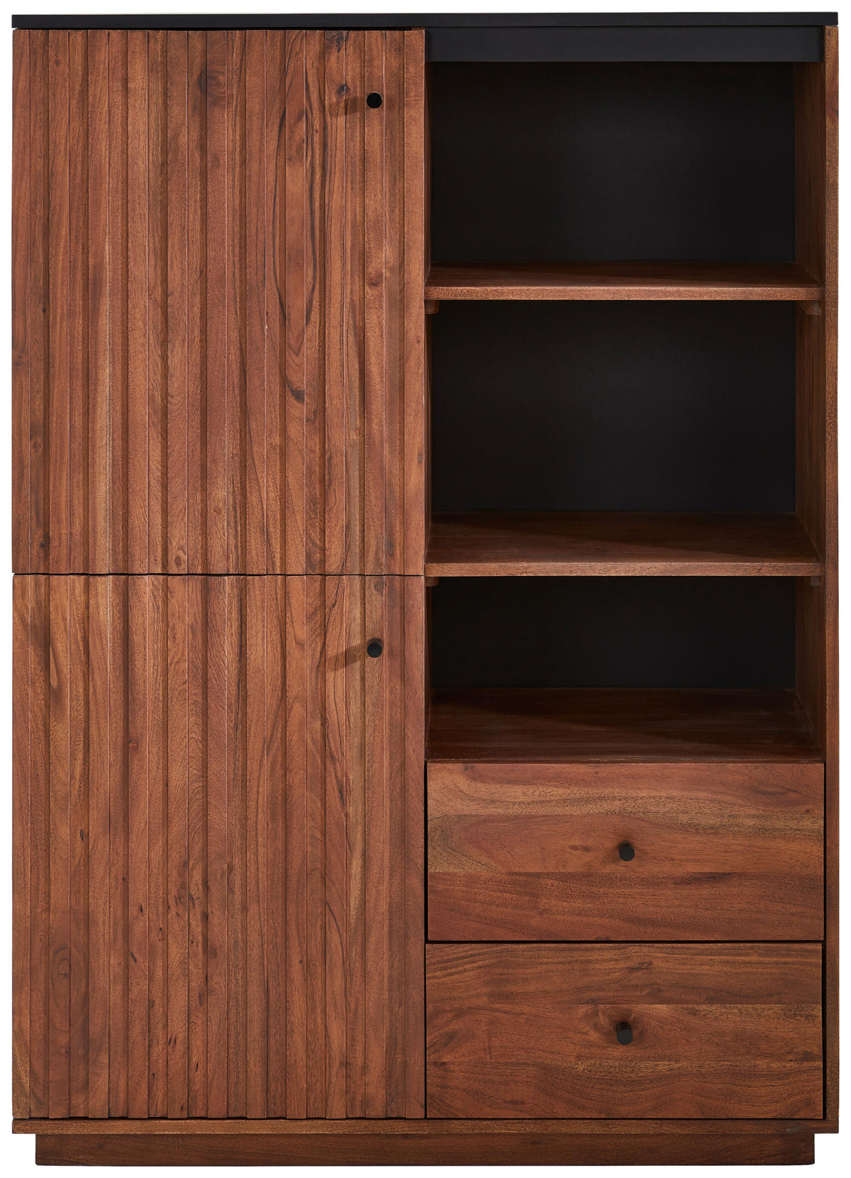 HIGHBOARD  in 100/140/40 cm  - Walnussfarben/Schwarz, LIFESTYLE, Holz/Holzwerkstoff (100/140/40cm) - MID.YOU