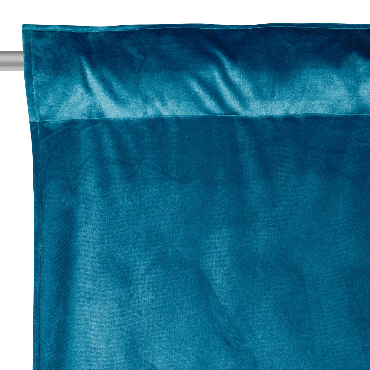 HOTOVÝ ZÁVĚS, neprůsvitné, 135/245 cm - petrolej, Basics, textil (135/245cm) - Esposa