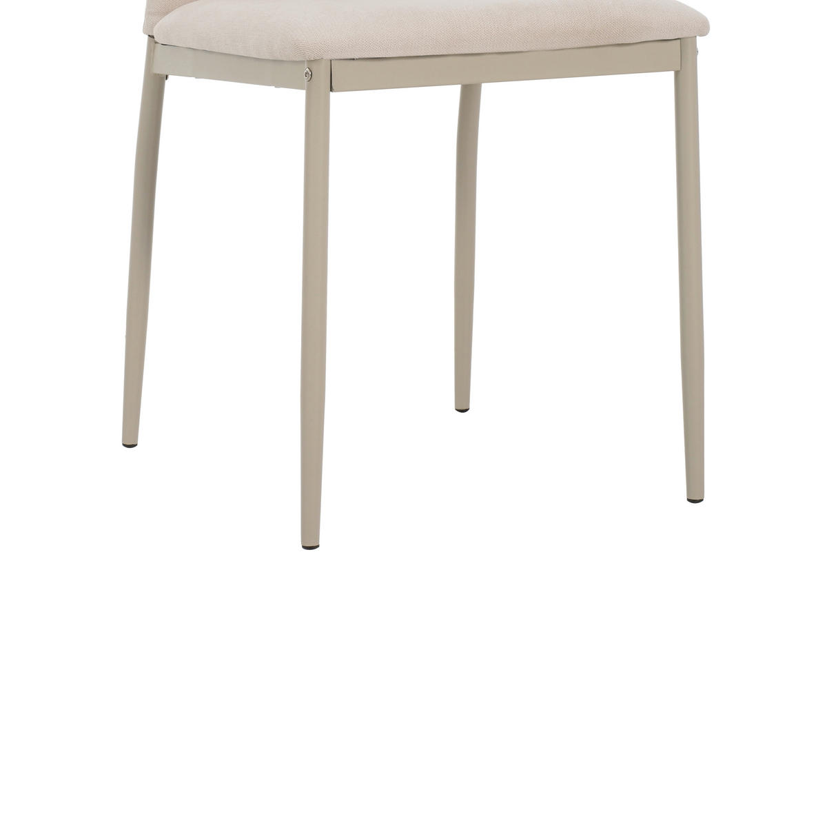 STUHL Mikrofaser Champagner, Beige  - Champagner/Beige, KONVENTIONELL, Textil/Metall (43/93/54cm) - MID.YOU