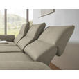 ECKSOFA  in Flachgewebe Sandfarben  175-224/255-365 cm  - Sandfarben/Schwarz, Design, Textil/Metall (175-224/255-365cm) - Dieter Knoll