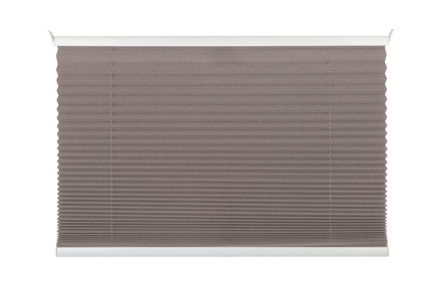 PLISSEE  halbtransparent   50/130 cm   - Taupe, KONVENTIONELL, Textil (50/130cm) - Homeware