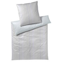 POSTELJINA GROOVE 140/200 cm makosaten siva, srebrna  - siva/srebrna, Konvencionalno, tekstil/prirodni materijali (140/200cm) - Joop!