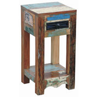 ODKLÁDACÍ STOLEK, staré dřevo, vícebarevná - vícebarevná, Lifestyle, dřevo (30/30/60cm) - Landscape