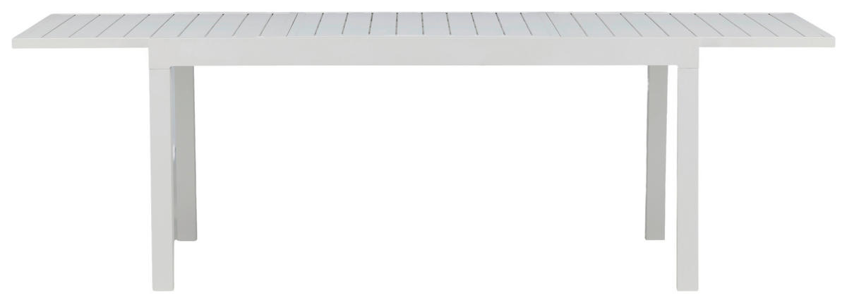 GARTENTISCH Metall Weiß rechteckig  - Weiß, KONVENTIONELL, Metall (160/100/75cm) - Gardenson