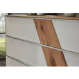 SIDEBOARD Sonia 182/90/47 cm 2 Schublade(n)  - Schlammfarben/Edelstahlfarben, Design, Glas/Holz (182/90/47cm) - Valnatura