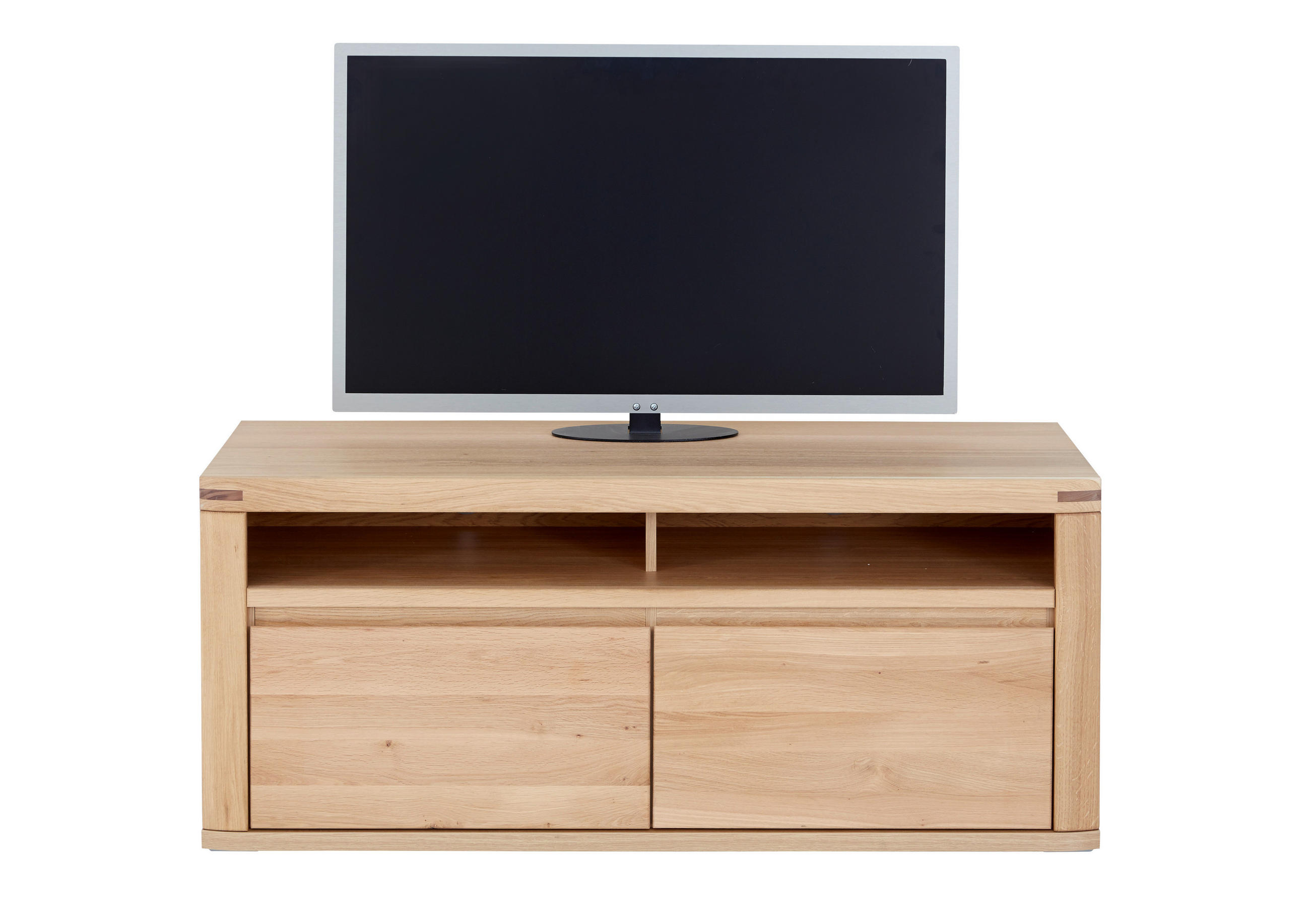 Thumbnail - Voleo Lowboard, Alteiche, Holz, Holzwerkstoff, Eiche, massiv, 2 Schubladen, 134.4x56.8x50 cm, Typenauswahl, Beimöbel erh...