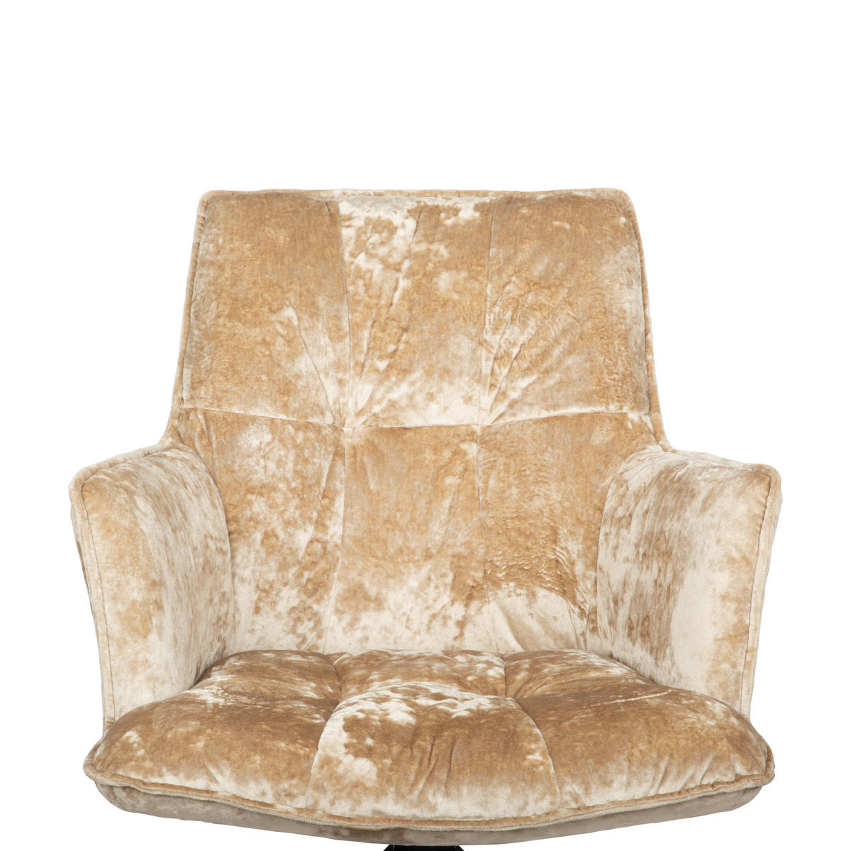 ARMLEHNSTUHL  in Eisen Samt  - Taupe/Schwarz, Design, Textil/Metall (59/89,5/63cm) - Novel