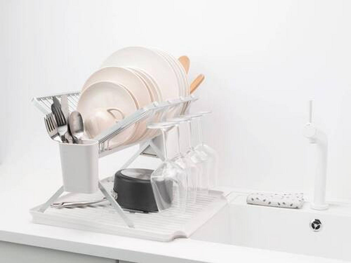 ODKAPÁVACÍ PODLOŽKA NA NÁDOBÍ - šedá, Design, kov (51/33/42cm) - Brabantia