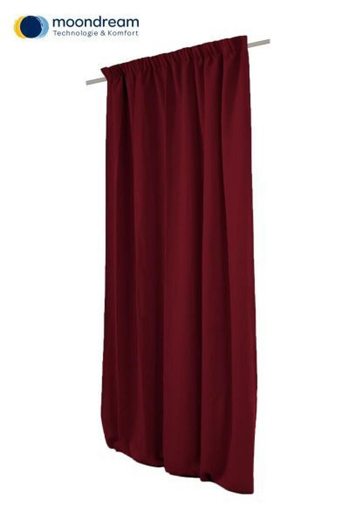 VERDUNKELUNGSVORHANG - Rot, Design, Textil (145/260cm)