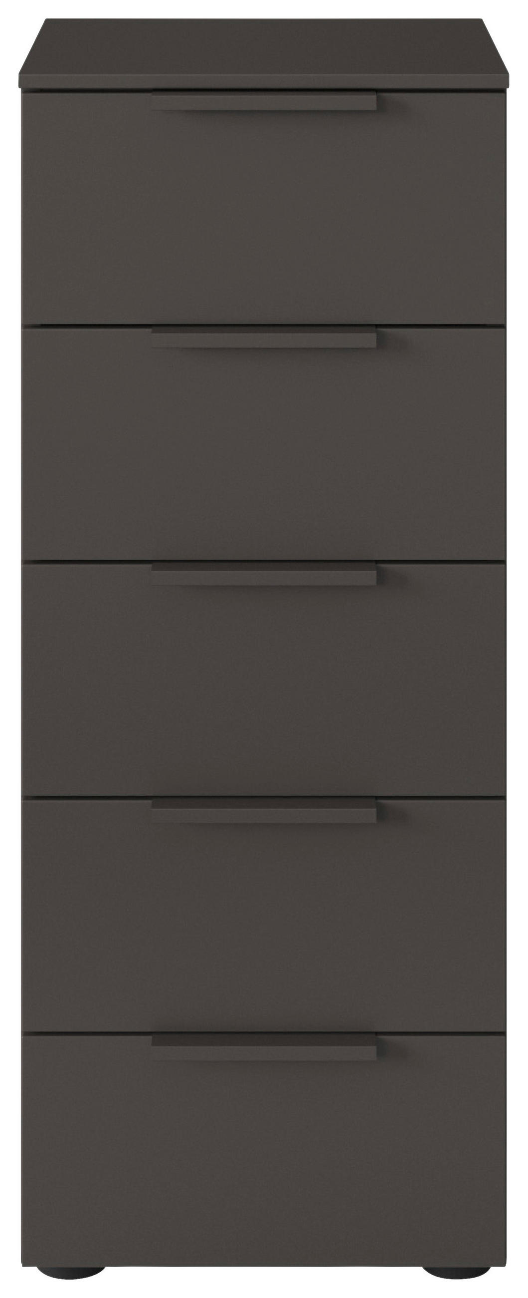 KOMMODE 40/100/42 cm  in Graphitfarben  - Graphitfarben/Schwarz, Modern, Holzwerkstoff/Kunststoff (40/100/42cm) - Rauch Möbel