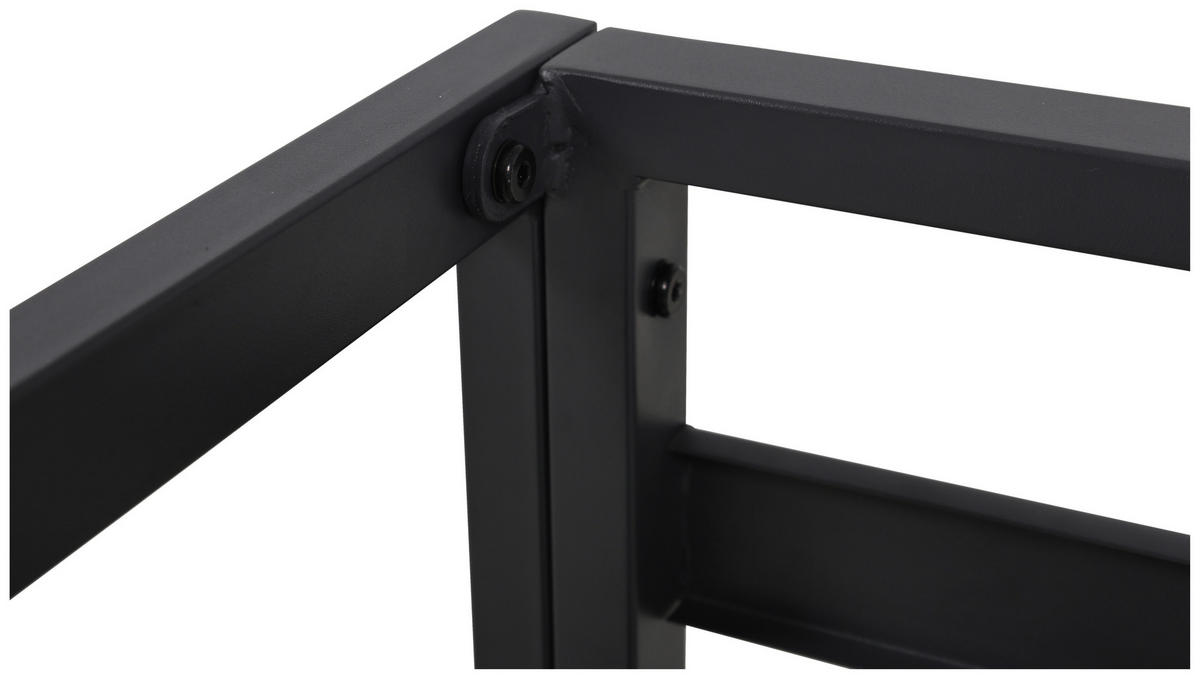 GARTENSET Webstoff Eisen  - Grau, Design, Textil/Metall (165/77/84cm) - Ambia Garden