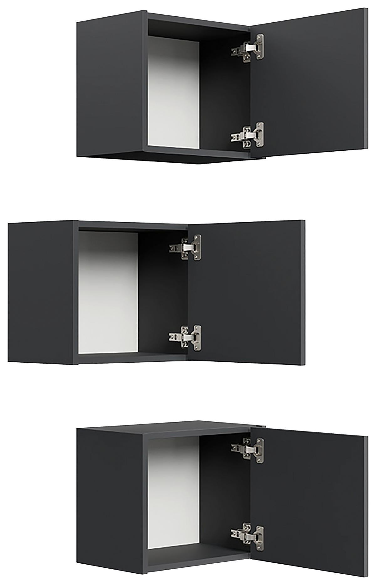 HÄNGESCHRANK  - Graphitfarben, MODERN, Holzwerkstoff - MID.YOU