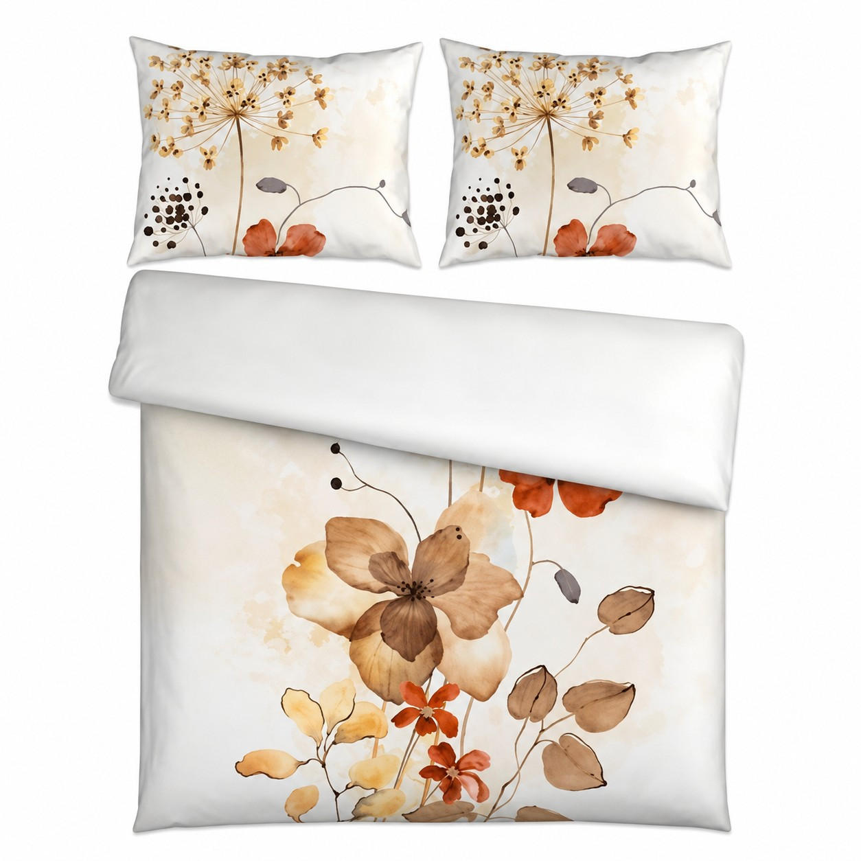 Lenjerie De Pat Cu Două Fețe 220/200 cm  - taupe (220/200cm) - Esposa