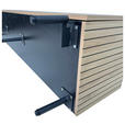 LOWBOARD LINO in 181/50/40 cm - Eichefarben/Schwarz, Design, Holzwerkstoff/Metall (181/50/40cm) - Xora