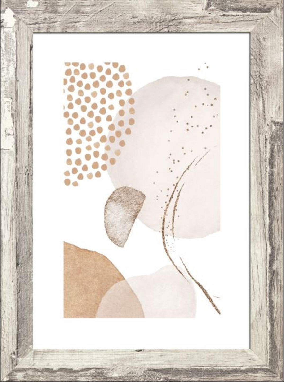 BILDERRAHMEN - Weiß/Grau, Basics, Glas/Holz (26/35/1cm)