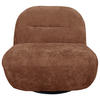 SESSEL in Struktur Terracotta  - Terracotta/Schwarz, Basics, Textil/Metall (85/74/85cm) - Livetastic