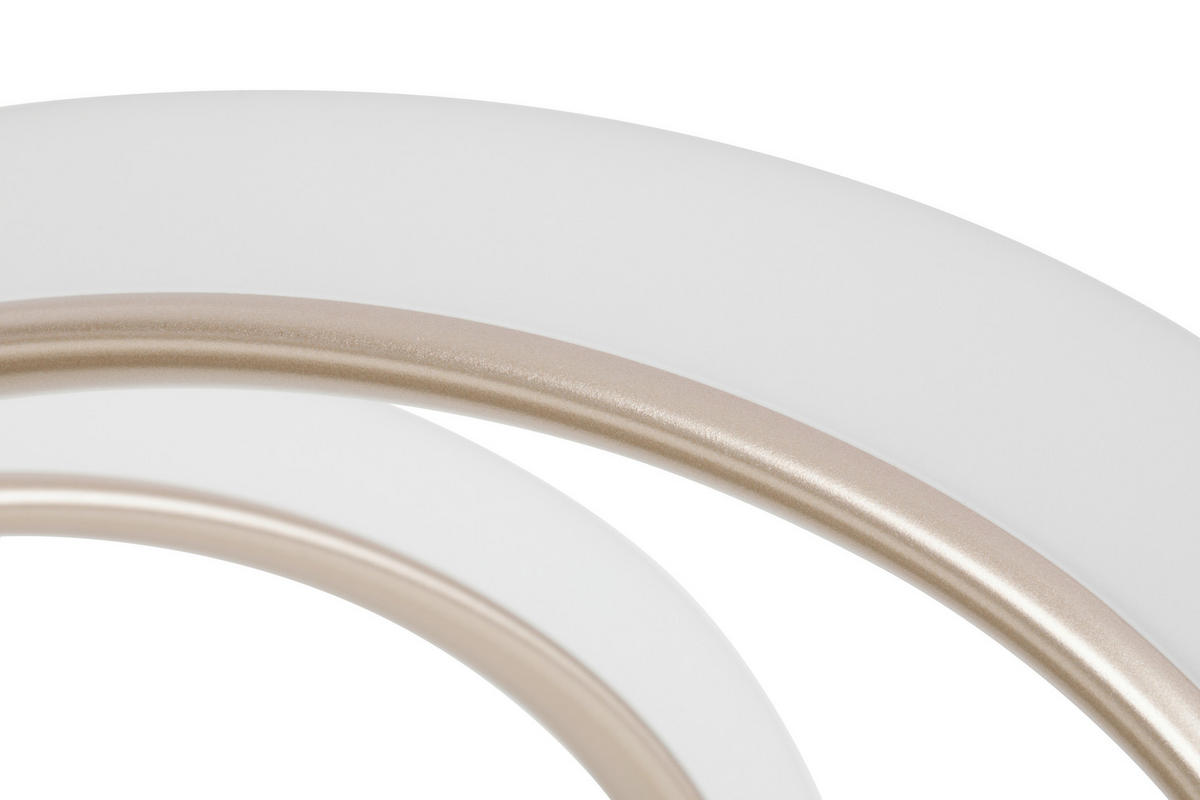 LED-DECKENLEUCHTE Gospic 82/32 cm  - Champagner/Schwarz, Design, Kunststoff/Metall (82/32cm) - Dieter Knoll