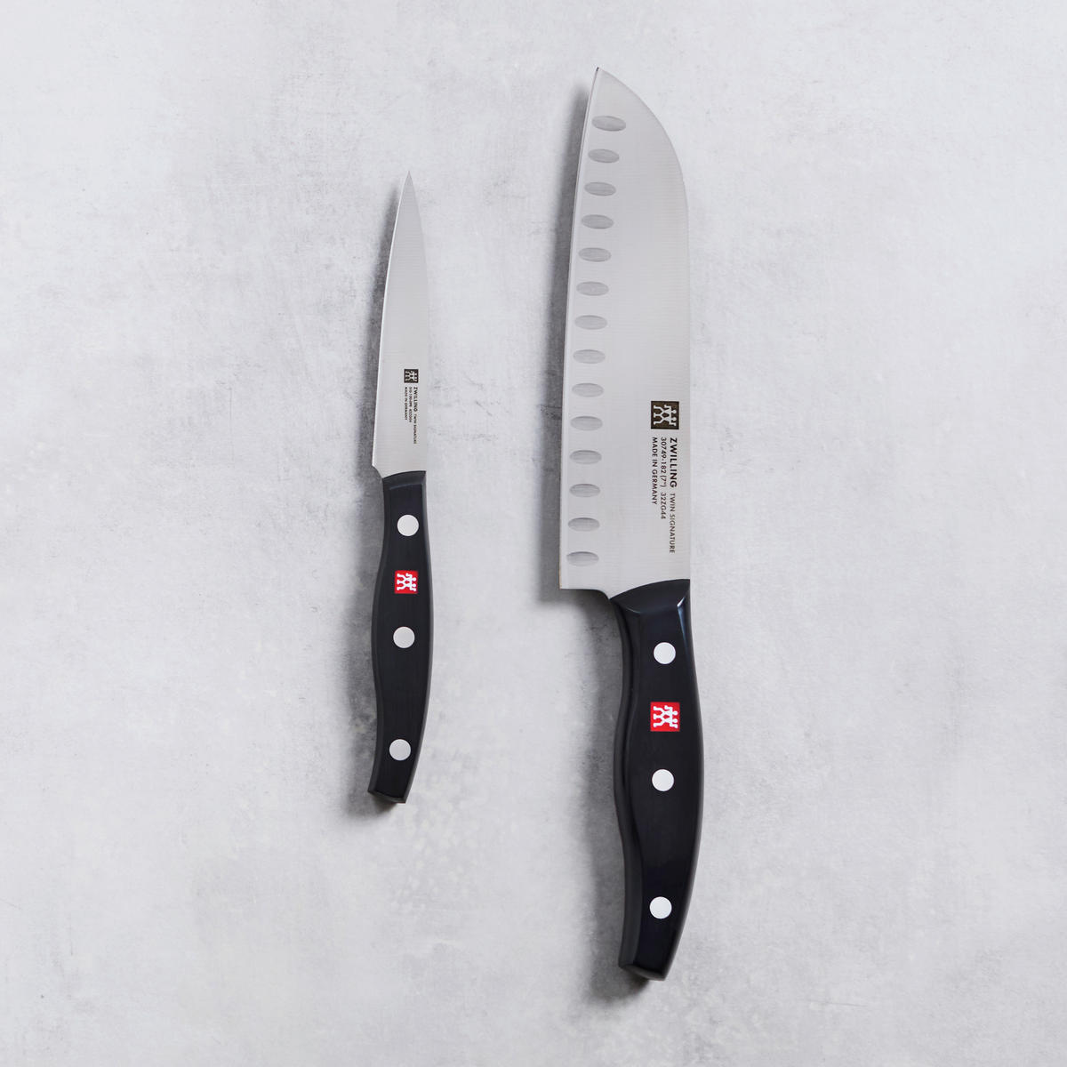 MESSERSET Signature 2-teilig  - Edelstahlfarben/Schwarz, Basics, Kunststoff/Metall - Zwilling