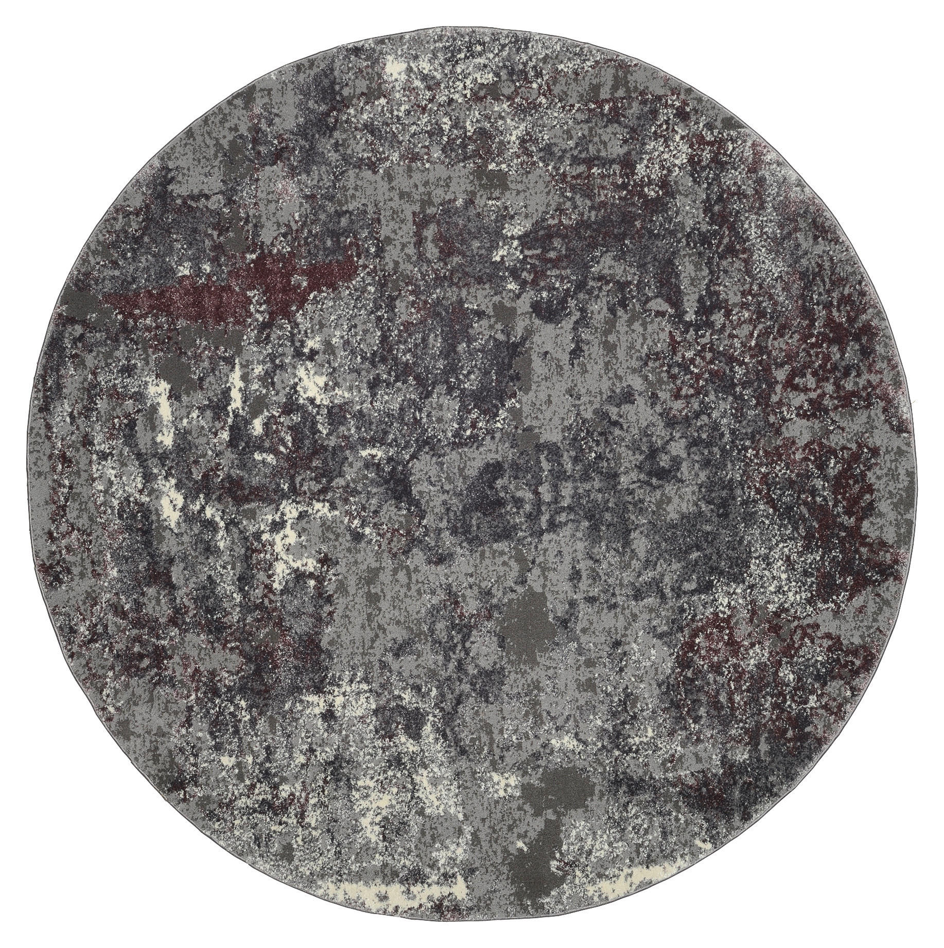 WEBTEPPICH 120 cm Timeline Quantum  - Dunkelgrau/Aubergine, Design, Textil (120cm) - Novel