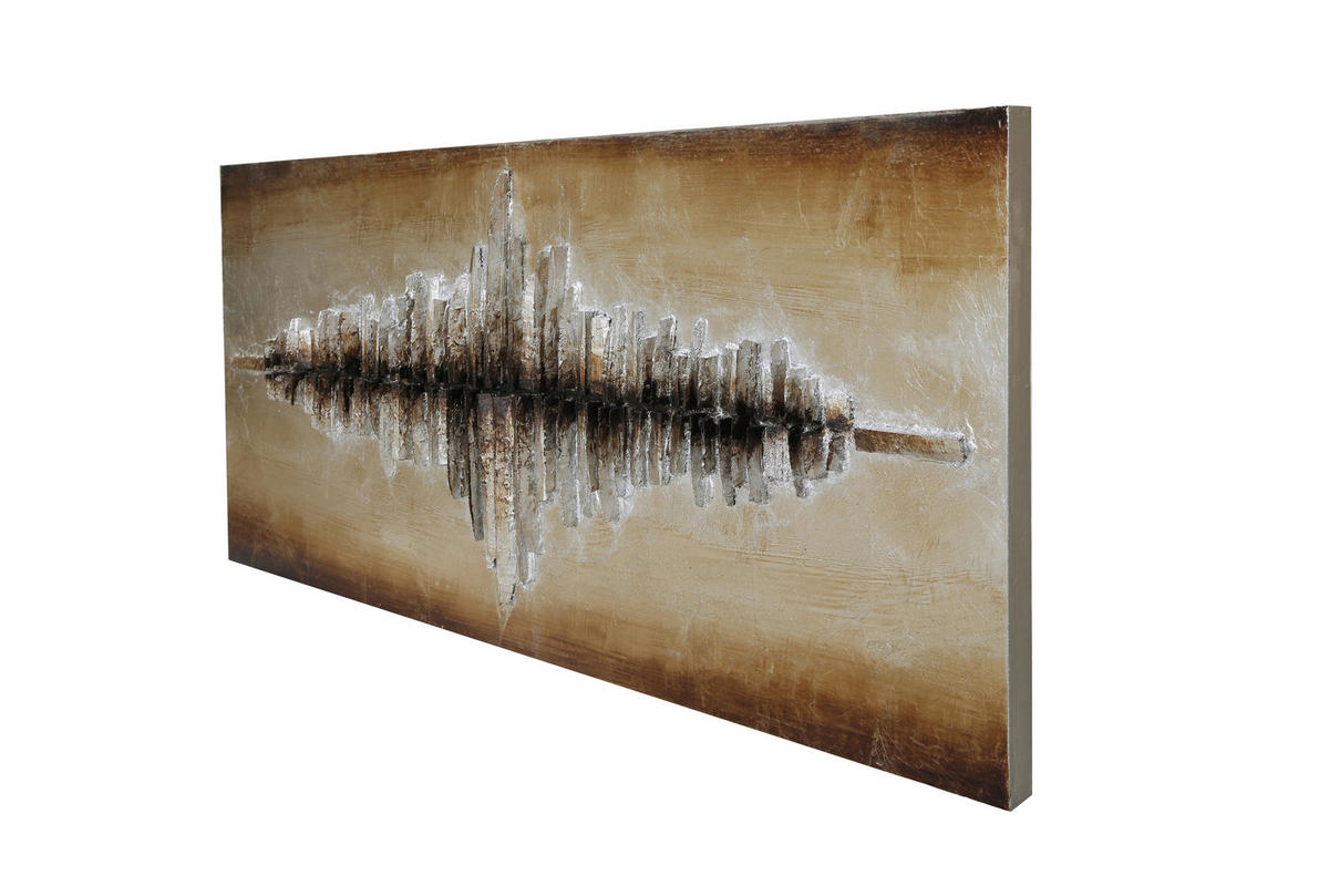 OBJEKTBILD Abstraktes 120/60 cm  - Multicolor, Design, Holz/Textil (120/60cm) - Monee