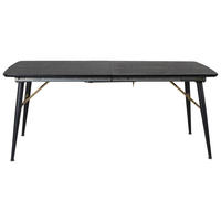 MATBORD i metall, trämaterial 180/85/75 cm   - svart, Design, metall/trämaterial (180/85/75cm) - Livetastic