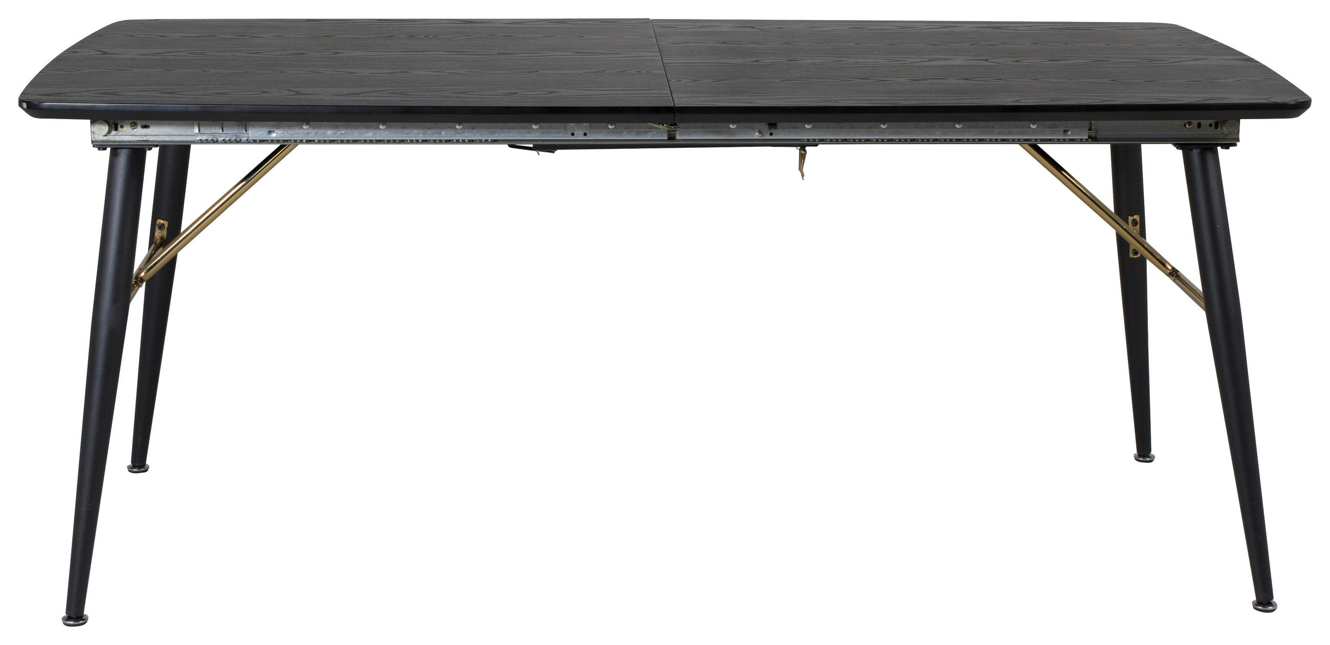 Livetastic Esstisch Schwarz 85x75x180 cm