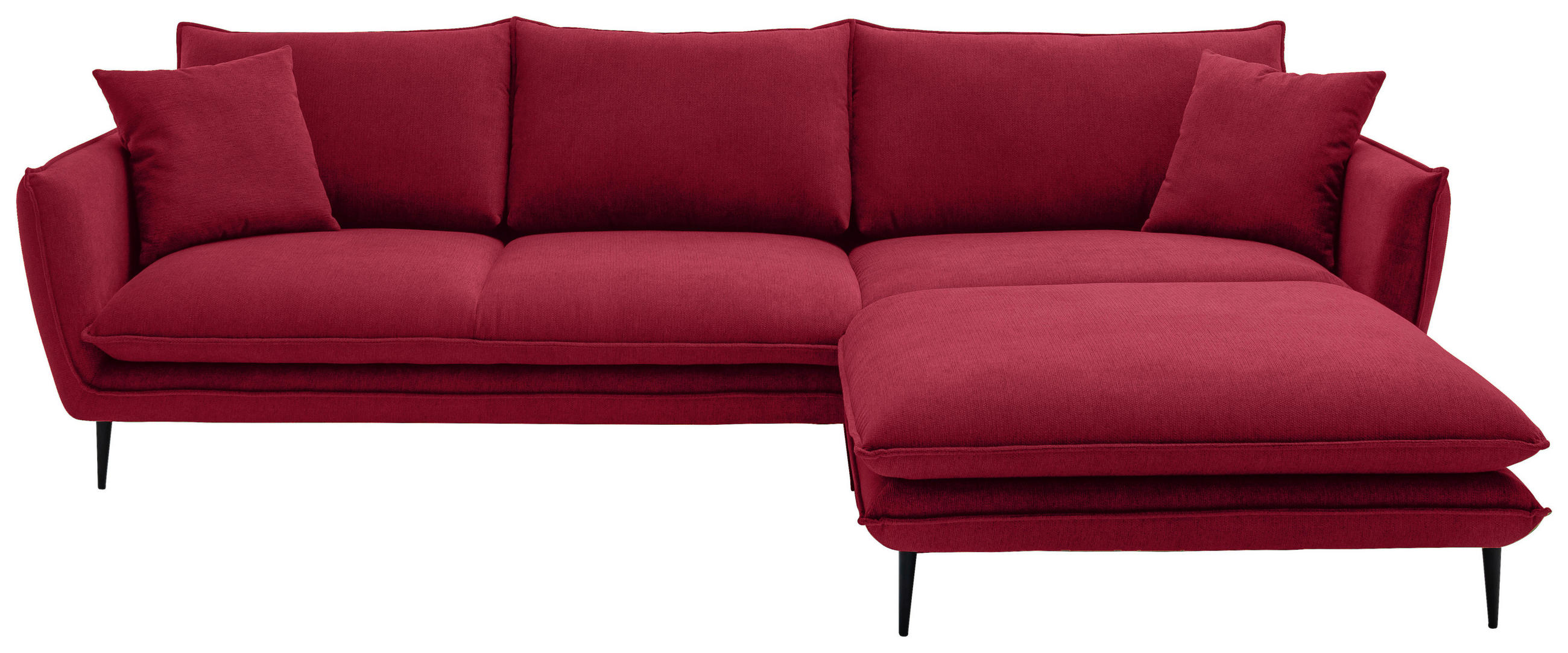 Hom`in Ecksofa Dunkelrot 304x196 cm