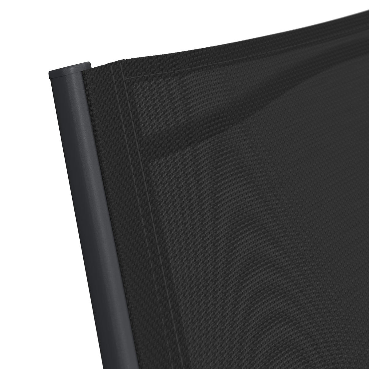 GARTENTISCHGRUPPE beschichtet Stahl  - Dunkelgrau/Naturfarben, MODERN, Glas/Kunststoff (150/75.5/90cm) - Ambia Garden