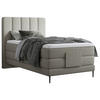 BOXSPRINGBETT 100/200 cm  in Hellgrau  - Hellgrau/Schwarz, Natur, Textil/Metall (100/200cm) - Esposa