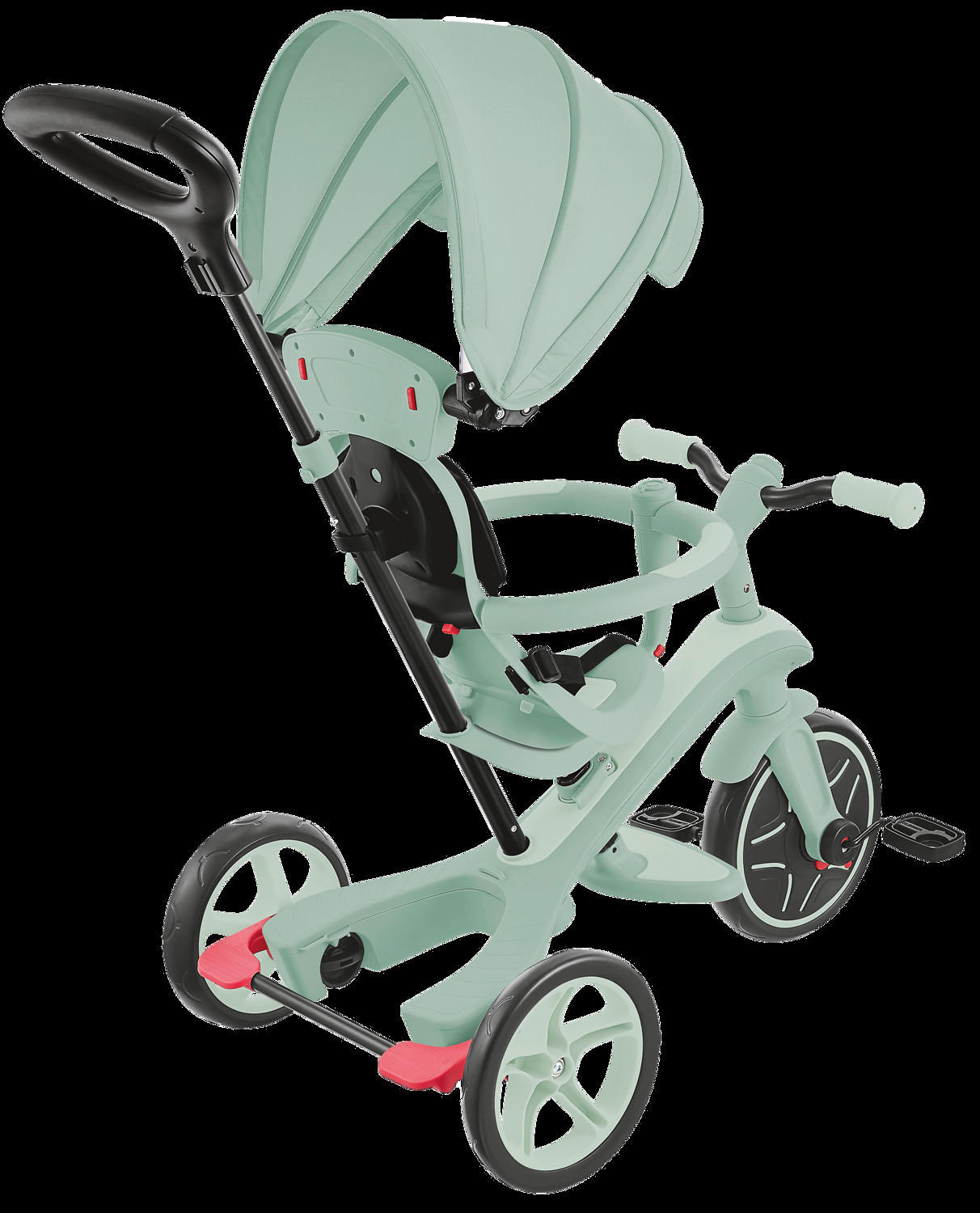 DREIRAD EXPLORER TRIKE 4in1 ECO  - Salbeigrün, Basics, Kunststoff (95/47/97,5cm) - GLOBBER