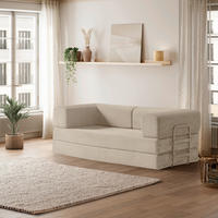 SCHLAFSOFA Cord Creme  - Creme, MODERN, Textil (200/70/90cm) - Livetastic