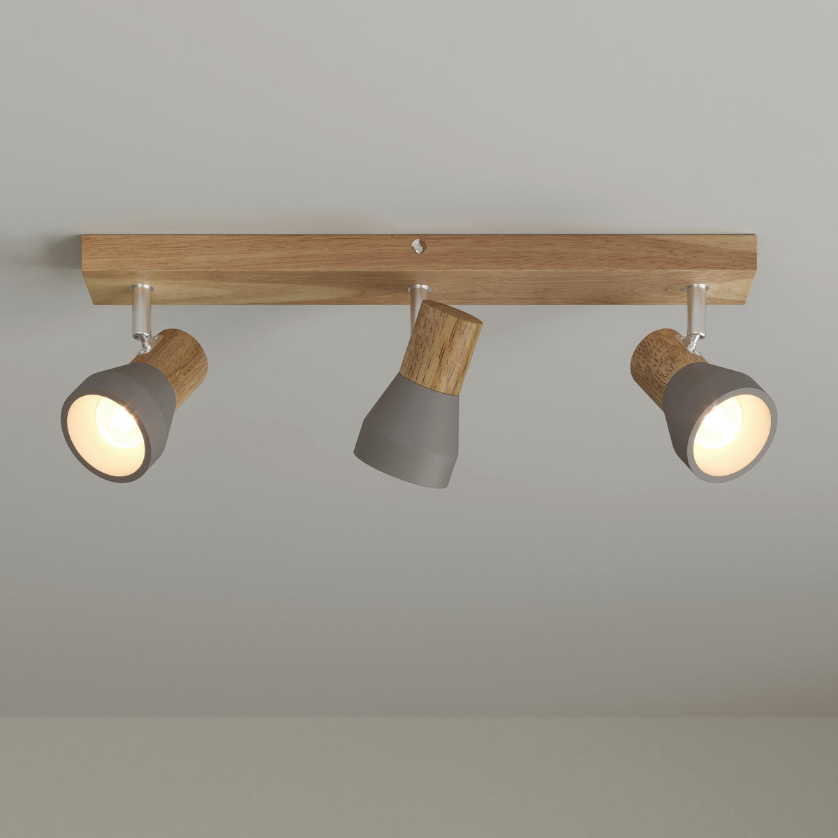 STRAHLER Alina 57/7,2/12,3 cm  - Eschefarben/Grau, Natur, Holz/Stein (57/7,2/12,3cm) - Novel