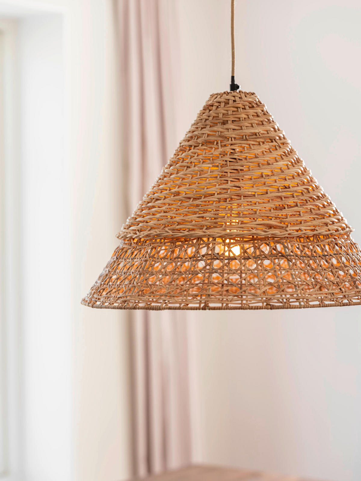 HÄNGLAMPA PR Home Pune 50/42,5 cm  - naturfärgad, Natur, naturmaterial (50/42,5cm)