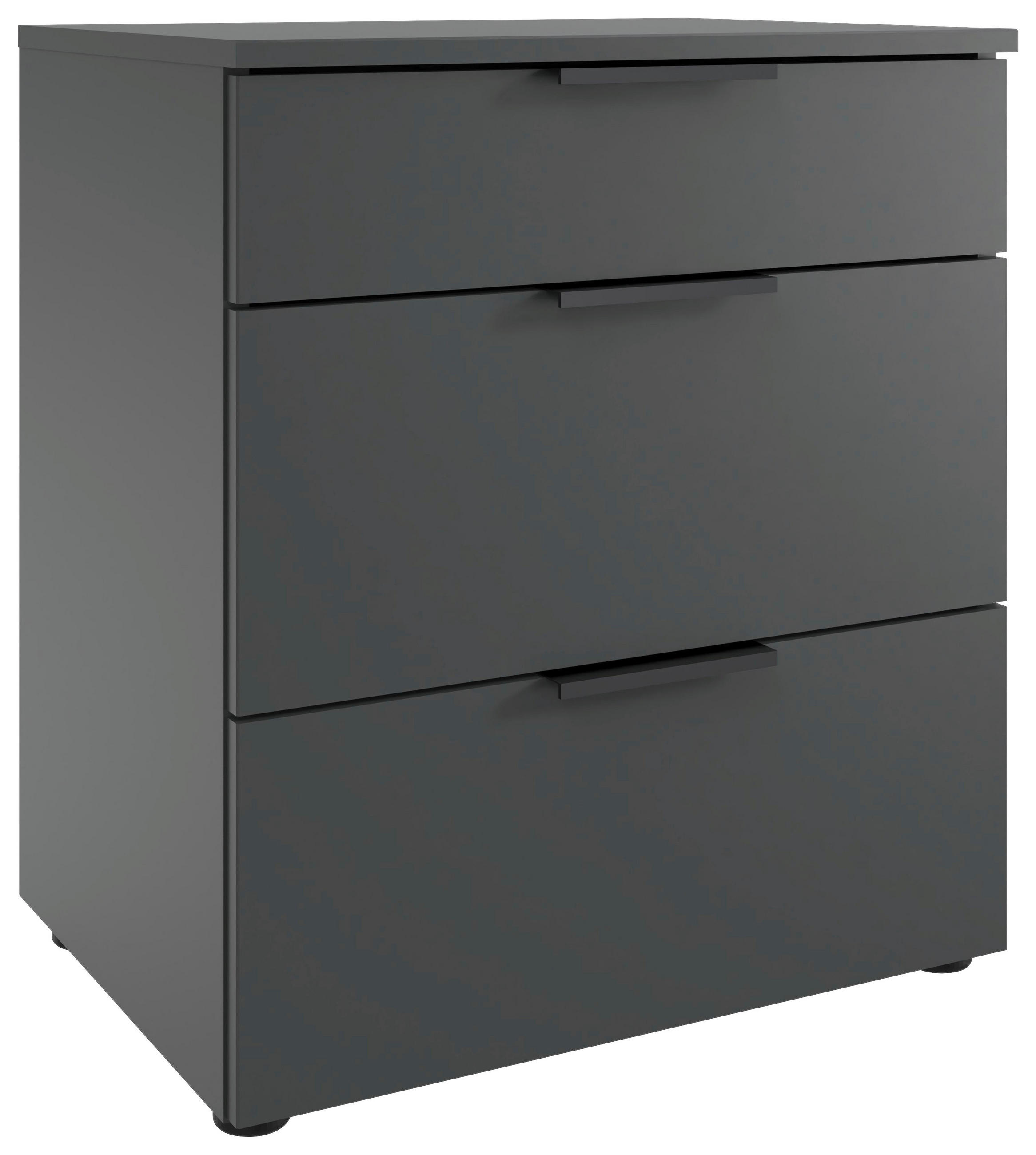 NACHTSCHRANK 54/70/41 cm  - Graphitfarben/Schwarz, Design, Holzwerkstoff/Kunststoff (54/70/41cm) - Boxxx