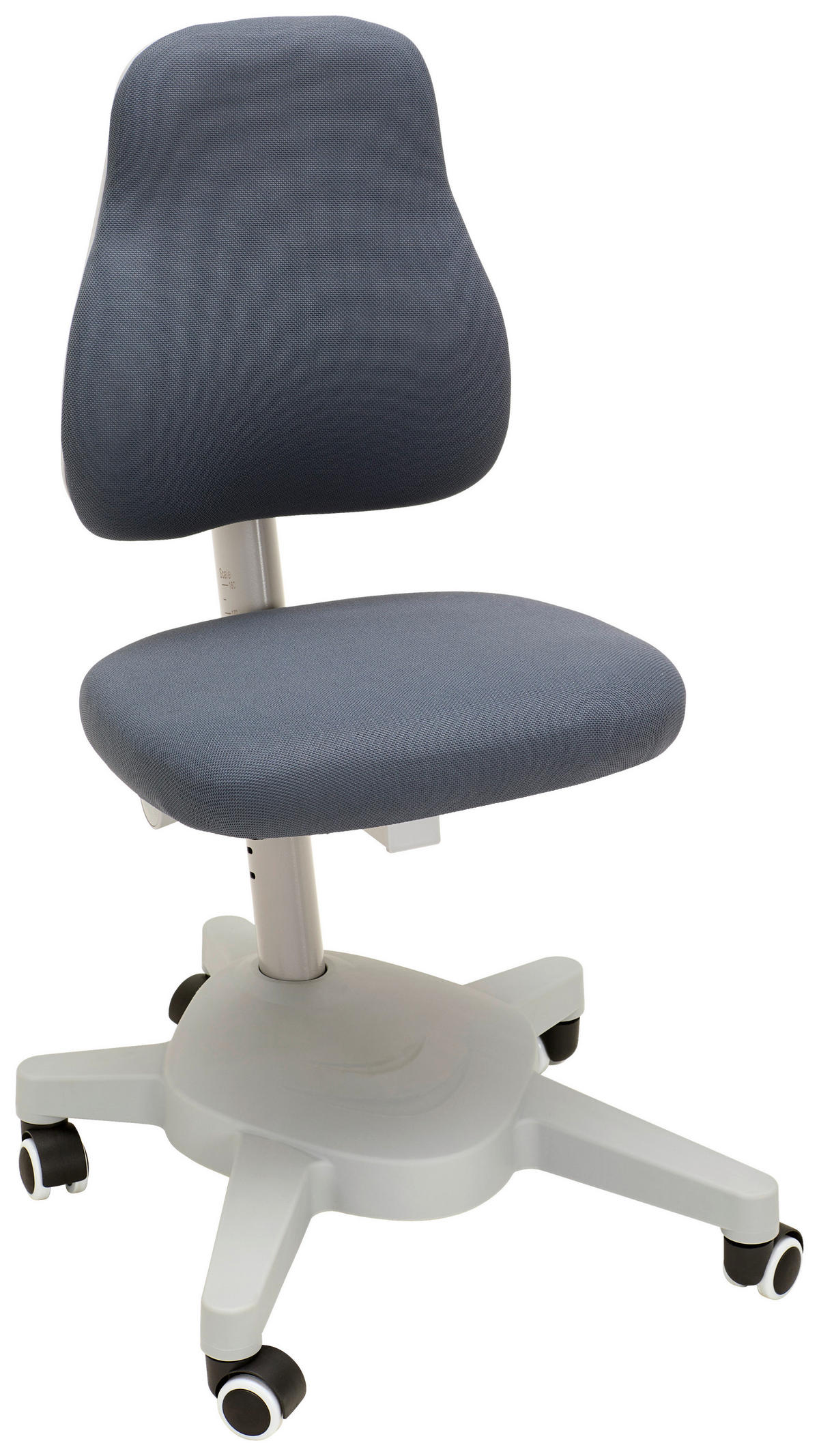 JUGENDDREHSTUHL Zwirn-Jersey Blau  - Blau/Grau, Design, Kunststoff/Textil (46/90/69cm) - Flexa