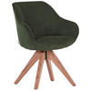 ARMLEHNSTUHL  in Cord  - Olivgrün/Naturfarben, LIFESTYLE, Holz/Textil (60/83/65cm) - home24